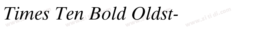 Times Ten Bold Oldst字体转换